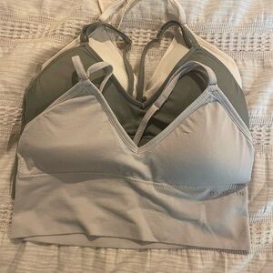 Danskin Gray and Green Bra Set